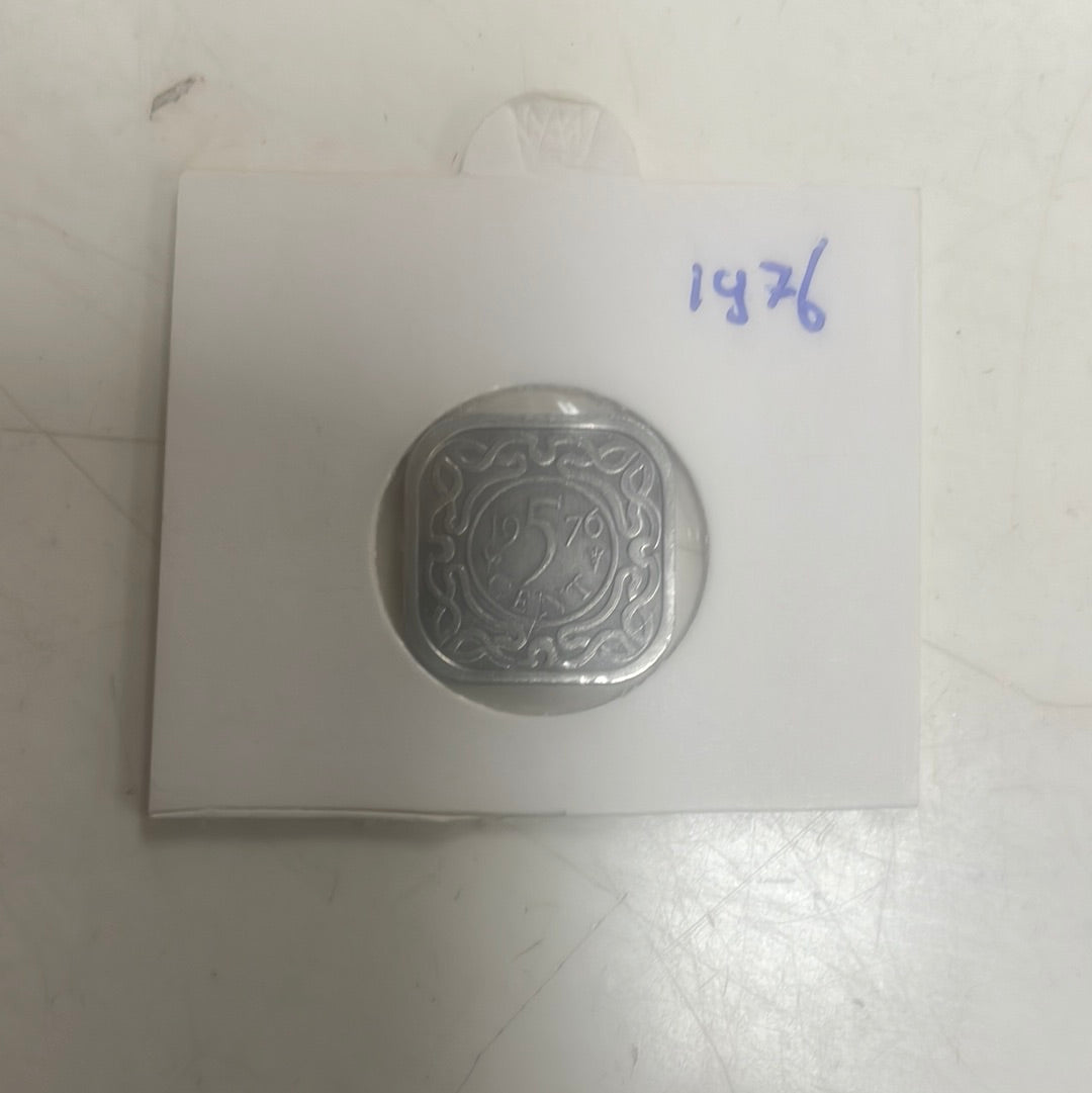 5 cent surinaamse vijf cent
